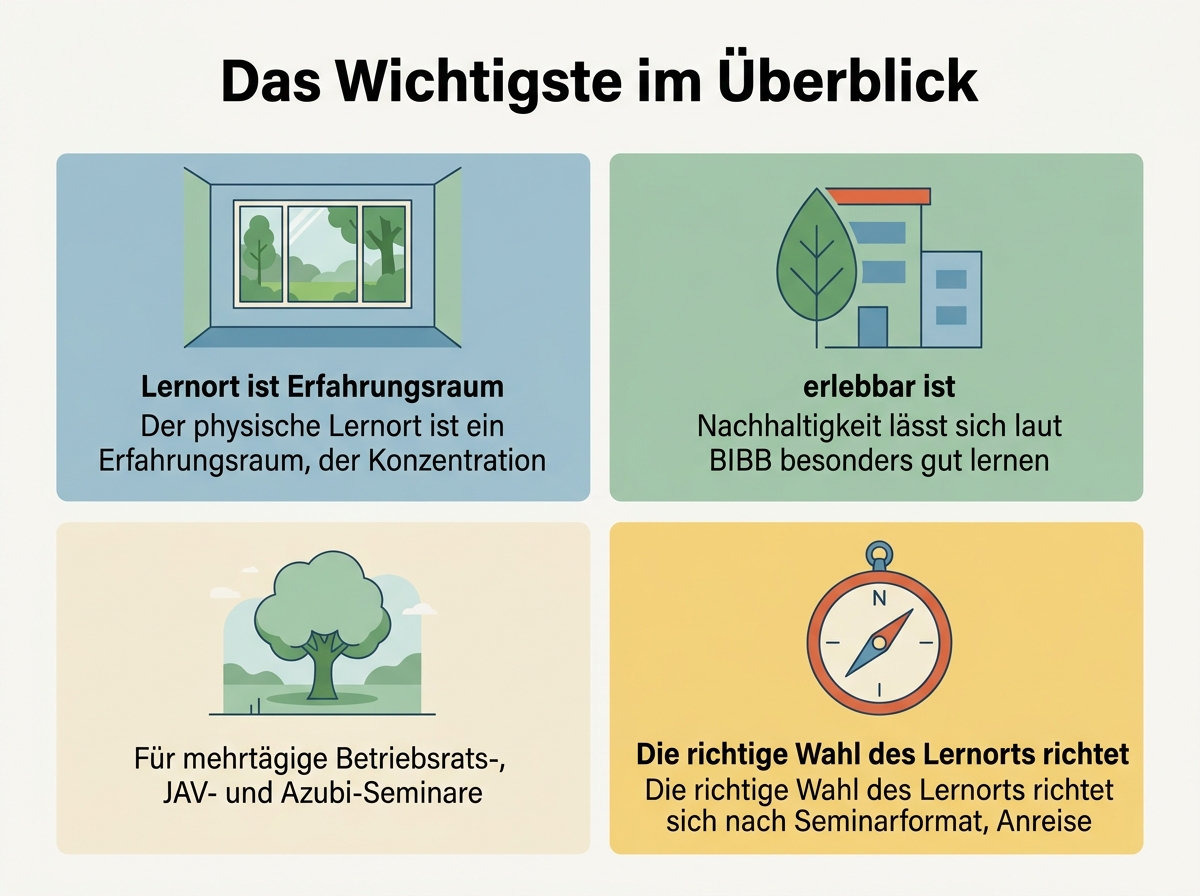 Schaubild: Wissenschaftliche und praktische Argumente für Lernen in naturnaher Umgebung