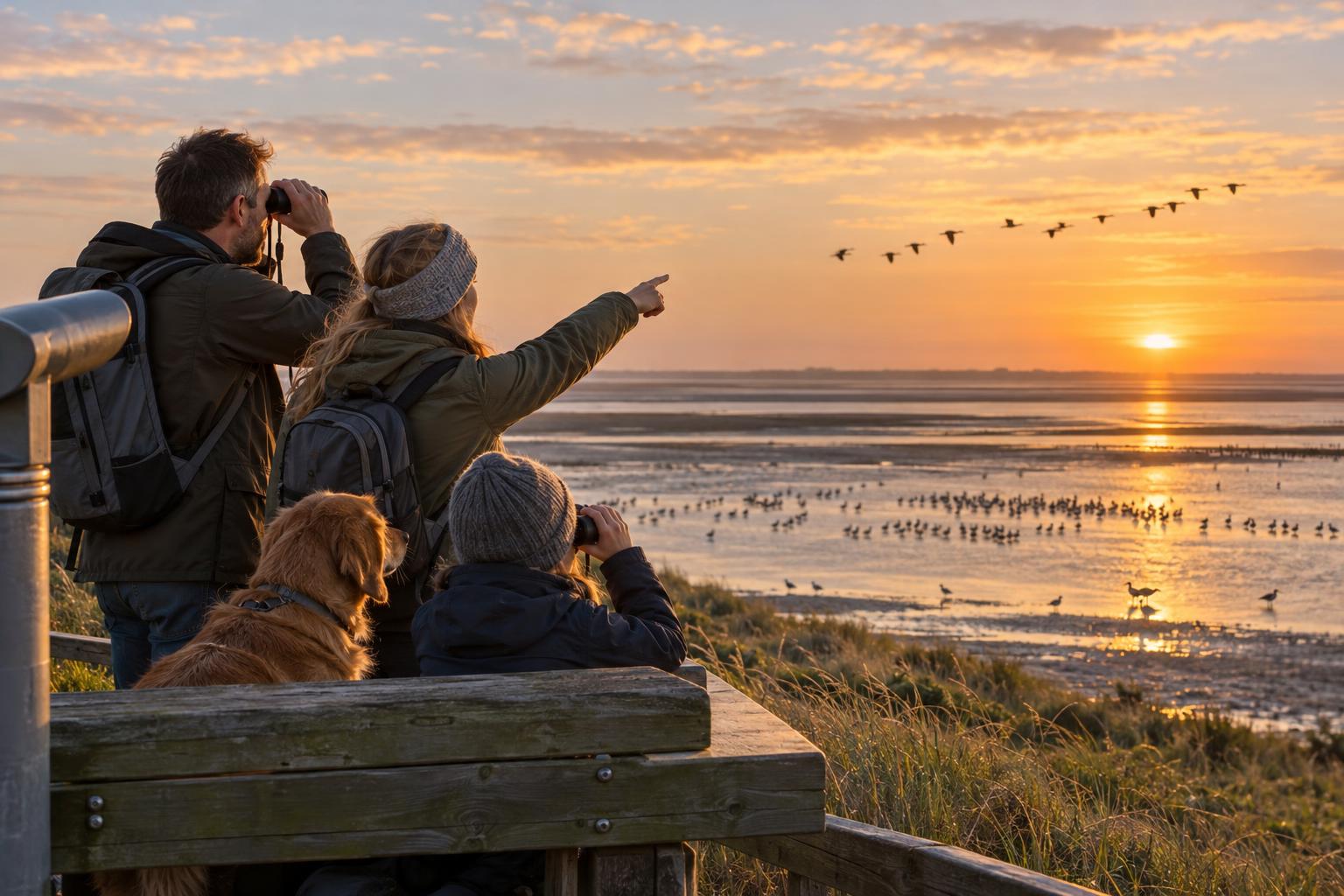 Beste Tageszeit und Vogelbeobachtung im Herbst