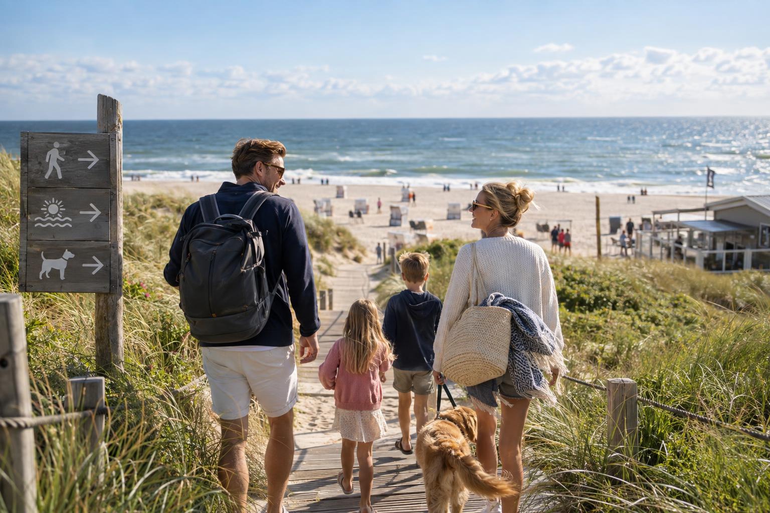 Lage, Strand und Alltag: Wege, Versorgung und Mobilität