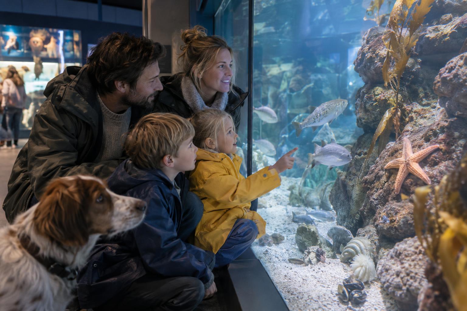 Spielplätze, Aquarium und Erlebnisse für Regentage
