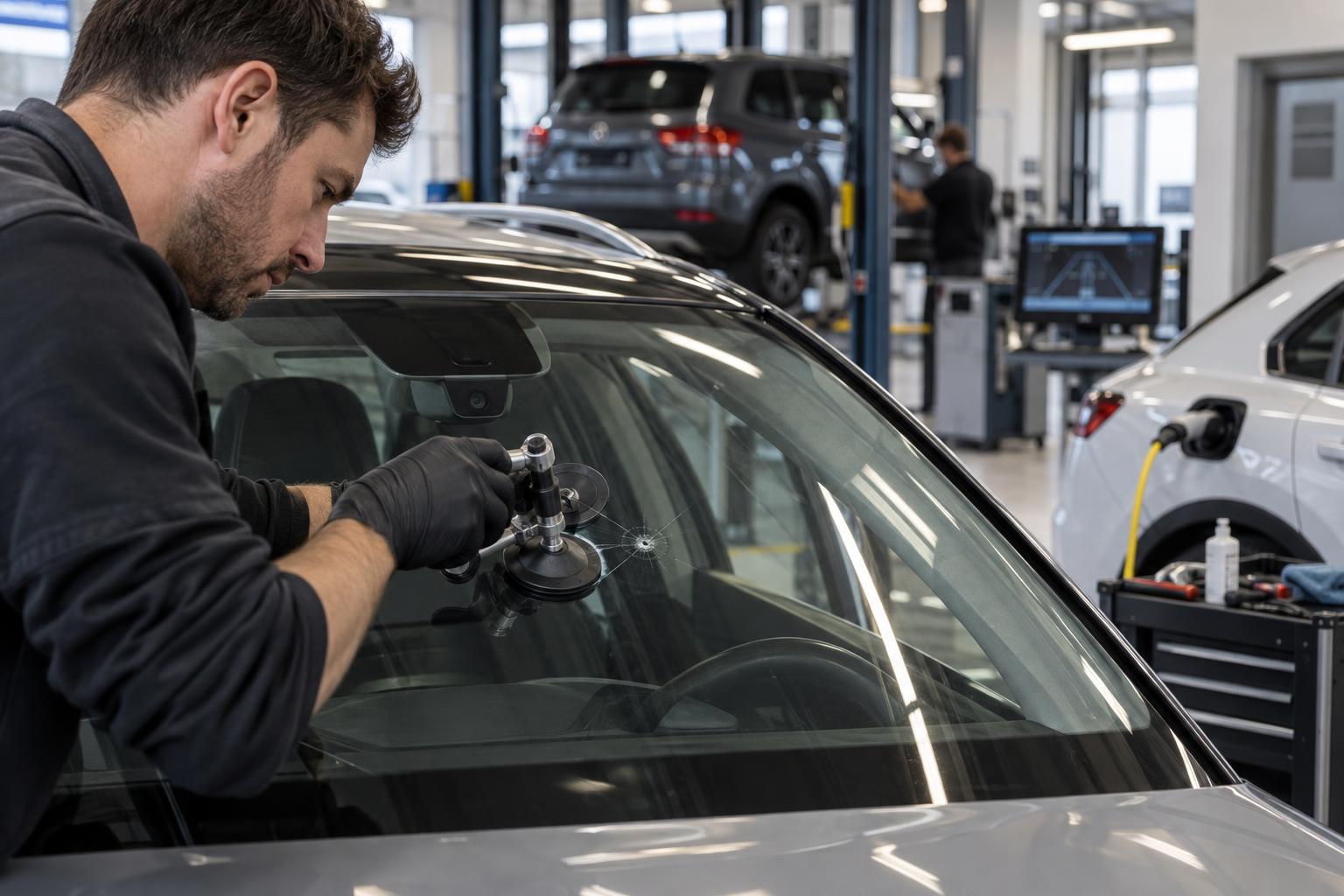 Moderne Technik im Blick: Assistenzsysteme, Glas und E-Autos