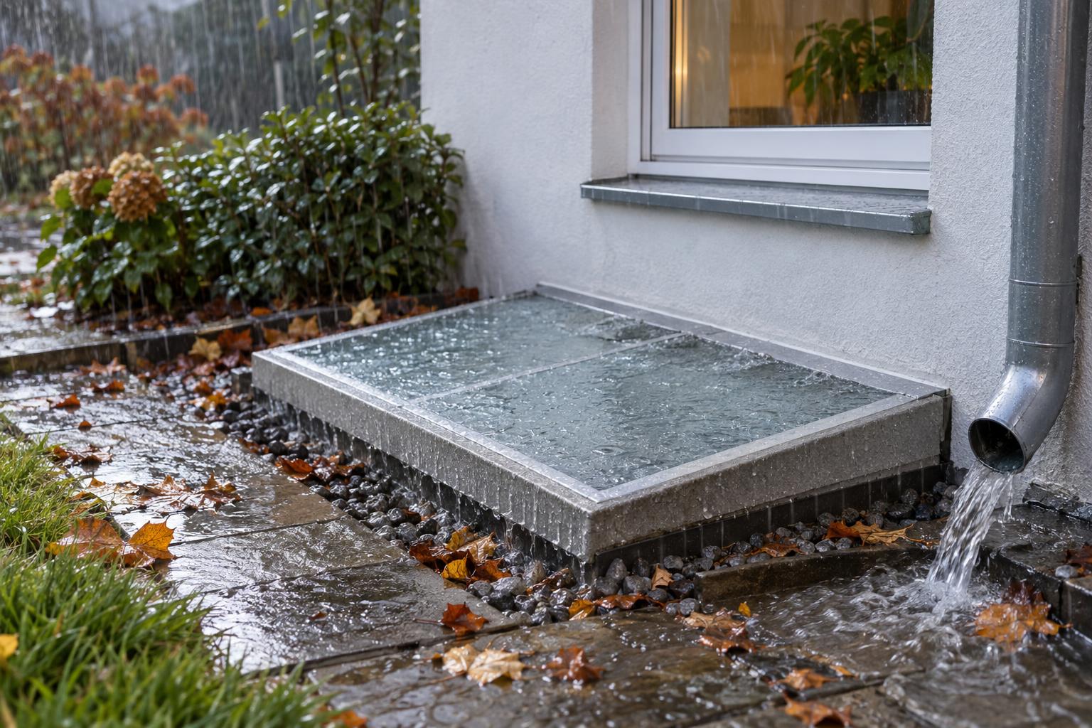 Schutz vor Starkregen und Schmelzwasser