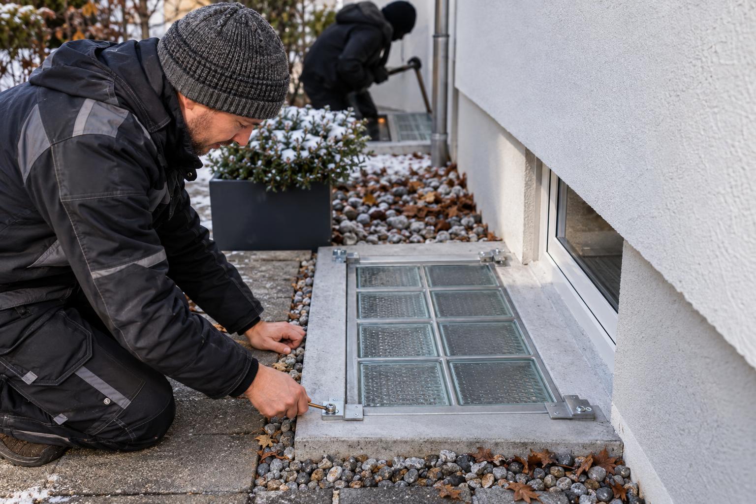 Einbruchschutz: Lichtschächte wirksam gegen Aufhebeln sichern