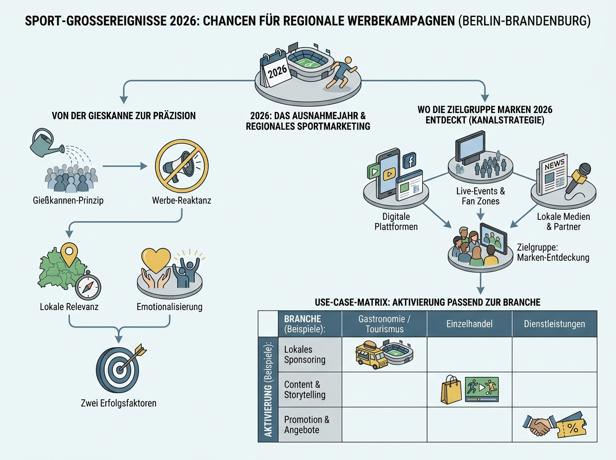 Schaubild: Sport-Großereignisse 2026: Chancen für regionale Werbekampagnen