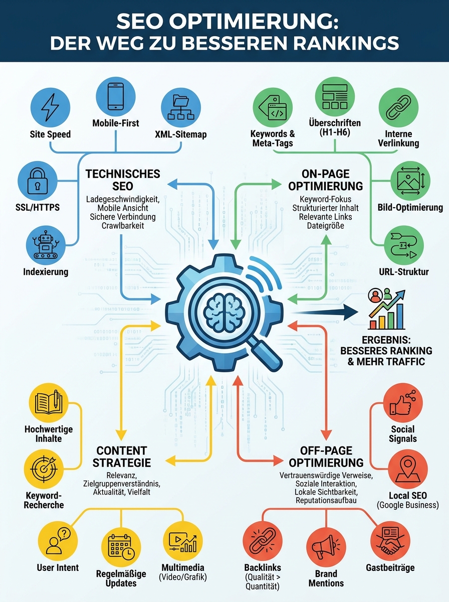 Ablaufdiagramm: SEO-Content-Strategie erstellen: Schritt-für-Schritt für Unternehmen